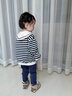 波步（BORBOON B）女童套裝春裝2026新款嬰兒衣服春秋兒童女寶寶外出衛衣分體兩件套 【條紋】2150 80 曬單實(shí)拍圖