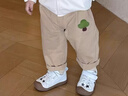 嘟嘟家寶寶褲子春春款兒童純棉長(cháng)褲春季男童卡通梭織褲女童休閑褲百搭潮 卡其色 80 曬單實(shí)拍圖