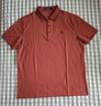 夢(mèng)特嬌（MONTAGUT）短袖polo衫男夏季純色絲光棉透氣亞麻抗皺商務(wù)T恤 桔色 2XL/54  曬單實(shí)拍圖