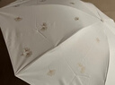 天堂 防紫外線(xiàn)晴雨傘三折 雨傘黑膠防曬太陽(yáng)傘遮陽(yáng)晴雨傘 甘酪白 曬單實(shí)拍圖
