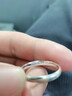 BJYLS999足銀戒指女男素圈食指環(huán)小眾開(kāi)口純銀尾戒飾品生日禮物送女友 【999足銀】極簡(jiǎn)素圈戒指-女款 曬單實(shí)拍圖