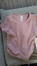 lululemon丨All It Takes 女士運動(dòng) T 恤 *羅紋 Nulu? LW3GV0S 朦朧粉 XS /4 曬單實(shí)拍圖