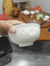 造器（ZEROKY CLAN）德化白瓷飯碗家用陶瓷羊脂玉瓷吃飯米飯碗高級感反口小碗易洗餐具 羊脂玉瓷陰雕蓮花反口碗1只-安全包裝 曬單實(shí)拍圖