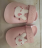牧童兒童拖鞋夏男寶寶洞洞鞋軟底女童卡通洗澡嬰幼兒家居鞋萌兔粉160 曬單實(shí)拍圖