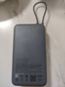 小米（MI）【3C認證】充電寶自帶線(xiàn)快充版20000 33W深灰色可上飛機/火車(chē)可充手機平板筆記本戶(hù)外儲能電源 曬單實(shí)拍圖