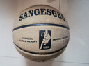 SANGESGRG 真皮牛皮籃球 牛皮耐磨防滑藍球 室內室外7號比賽水泥地成人學(xué)生 棕黃色 曬單實(shí)拍圖