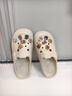 利達妮（TZLDN）eva洞洞鞋女士外穿防滑夏季防臭踩屎感家居家用沙灘涼鞋包頭拖鞋 小熊基地(12個(gè)) 38-39 【標準碼】 曬單實(shí)拍圖