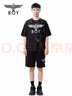 BOY LONDON【琥珀流光】男女經(jīng)典翅膀休閑涂鴉潮牌短袖T恤N01800 黑色 XS 曬單實(shí)拍圖