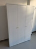翌嘉鋼制衣柜臥室家用收納柜一體靠墻簡(jiǎn)約風(fēng)鐵皮柜無(wú)甲醛儲物柜高1.8m 單門(mén)頂柜 高40長(cháng)42深50cm 白色 曬單實(shí)拍圖
