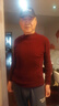 恒源祥純羊毛絨衫純羊毛衫男加厚半高領(lǐng)毛衣中年男士針織打底保暖衣服 曬單實(shí)拍圖