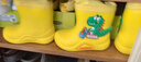 牧萌兒童雨鞋男童女童防水立體寶寶防滑耐磨卡通雨靴 挖掘機恐龍 16碼 曬單實(shí)拍圖