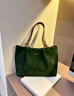 CinvaiKrose小c&k包包女包2026新款托特包女大容量通勤單肩包生日禮物送女友 綠色-生日禮物送女友 曬單實(shí)拍圖