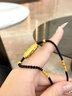 中國黃金（CHINA GOLD）黃金吊墜男足金九眼天珠項鏈轉(zhuǎn)運珠吊墜七夕送女友禮物送男友老公 【刻字/賀卡】吉祥天珠項鏈 約2.2g 曬單實拍圖