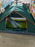 觀(guān)禮人帳篷戶(hù)外速開(kāi)手拋3-4人旅游全自動(dòng)露營(yíng)帳篷雙人野營(yíng)裝備便攜式 墨綠色 3-4人款【200*200*135CM+防潮墊 曬單實(shí)拍圖