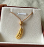 周生生羽毛黃金吊墜足金掛墜女不含項鏈生日禮物86820P計價(jià)2.05克 曬單實(shí)拍圖