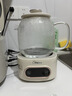 美的（Midea）花漾0膠水全玻璃全自動(dòng)養生壺 辦公室多功能煮茶壺 燒水壺電熱水壺煮茶器1L YS10B101 曬單實(shí)拍圖