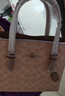 蔻馳（COACH）【品牌直供】女士MOLLIE中號斜挎手托特包CV965禮物 曬單實(shí)拍圖