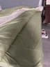 南極人（Nanjiren）南通床上四件套非純棉全棉磨毛被套單人150x200學(xué)生宿舍純色被罩 白薇 【A類(lèi)母嬰級/加厚雙層紗】 1.5m床四件套 床單款 （被套150*200cm） 曬單實(shí)拍圖