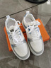 回力瑞【廠(chǎng)牌】男鞋夏季透氣軟底小白鞋百搭厚底運動(dòng)鞋休閑板鞋子男款 白藍 42 曬單實(shí)拍圖