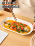 友來(lái)福魚(yú)盤(pán)陶瓷蒸魚(yú)盤(pán)白瓷盤(pán)子家用12英寸純白西餐盤(pán)餃子盤(pán)酒店商用 曬單實(shí)拍圖