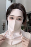 型公館防曬面罩女夏季全臉?lè )雷贤饩€(xiàn)透氣護頸騎行開(kāi)車(chē)遮陽(yáng)冰絲防曬口罩 曬單實(shí)拍圖