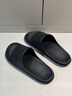 樸西新款EVA踩屎感厚底拖鞋女士居家室內情侶拖鞋男 黑色 44-45 曬單實(shí)拍圖