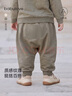 babylove【清倉】寶寶衛衣春秋季休閑寬松上衣竹節棉嬰幼兒純色百搭外出服 白杏米 90 曬單實(shí)拍圖