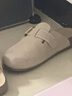 熱風(fēng)（Hotwind）復古勃肯鞋女款2026年春季新款米色百搭懶人半拖休閑軟木拖潮 曬單實(shí)拍圖