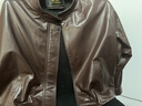 穎輝真皮皮衣女海寧綿羊皮短款外套植鞣皮寬松洋氣夾克美拉德休閑上衣 美拉德 L /125-140斤可選 曬單實(shí)拍圖