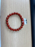 石玥珠寶收藏級8-9mm涼山南紅瑪瑙手串轉運珠手鏈男女士款 水晶瑪瑙 曬單實(shí)拍圖