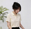 百瑪獅高端Polo衫定制工作服印logo夏季企業(yè)團體文化衫短袖t恤工裝訂做 【100%精梳紡長(cháng)絨棉】奶杏色 L 【建議110-120斤】 曬單實(shí)拍圖