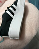 adidas NIZZA PLATFORM厚底增高運動(dòng)帆布鞋女阿迪達斯三葉草 一號黑/白   38 曬單實(shí)拍圖