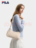 FILA 斐樂(lè )官方女子針織長(cháng)袖衫2025冬新款時(shí)尚經(jīng)典休閑修身亨利衫 艾麗斯藍-LB S 160/80A/S 曬單實(shí)拍圖