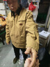 馬登工裝底特律獵裝夾克男美式復古J001巴恩風(fēng)翻領(lǐng)谷倉外套春季新款 卡其色 【美拉德穿搭/星際穿越同款/防風(fēng)外套】 3XL 曬單實(shí)拍圖