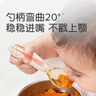 世喜輔食勺嬰兒勺子寶寶學(xué)吃飯兒童自主進(jìn)食訓練勺PPSU硅膠短柄彎彎勺 曬單實(shí)拍圖