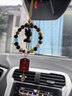 華飾汽車(chē)掛件車(chē)內吊飾平安小鹿十八籽菩提飾品車(chē)載掛件后視鏡掛飾吊墜 曬單實(shí)拍圖