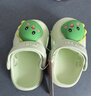 牧童兒童拖鞋夏男寶寶洞洞鞋軟底女童卡通洗澡嬰幼兒家居鞋奶龍綠140 曬單實(shí)拍圖