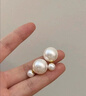 DAISY DREAM趙露思同款雙面珍珠耳環(huán)女前后兩戴輕奢耳釘高級耳飾品S925銀針 白色大小珍珠耳環(huán)【925銀針】 曬單實(shí)拍圖