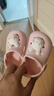 牧童兒童拖鞋夏男寶寶洞洞鞋軟底女童卡通洗澡嬰幼兒家居鞋萌兔粉160 曬單實(shí)拍圖