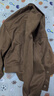 茵曼（INMAN）休閑純色翻領(lǐng)口袋單排扣寬松百搭短外套女 咖啡色 L 曬單實(shí)拍圖
