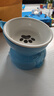 憨憨樂(lè )園貓碗陶瓷貓糧雙碗斜口狗碗狗盆狗糧寵物幼貓咪吃飯食盆喝水喂食 曬單實(shí)拍圖