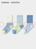 巴拉巴拉【balaOne】?jì)和m子春秋男女童棉襪條紋中筒襪萌三雙裝 曬單實(shí)拍圖