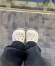 卡駱馳（CROCS）貝雅卡駱班洞洞鞋輕便耐磨一腳蹬休閑鞋女鞋時(shí)尚沙灘鞋|205089 黑色/白色-066 41 /42(260mm) 曬單實(shí)拍圖