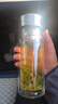 富光玻璃杯雙層帶茶隔大容量水杯 高檔商務(wù)泡茶杯 高硼硅杯子500ml 曬單實(shí)拍圖