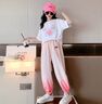 G.duck童裝女童夏裝套裝兒童短袖2026新款女孩洋氣漸變運動(dòng)服中大童衣服 漸變粉色褲套裝 150 建議140-150cm11-12歲 曬單實(shí)拍圖