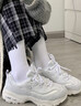 斯凱奇小白熊|女鞋春季透氣小白鞋增高復古老爹鞋運動(dòng)鞋11931 曬單實(shí)拍圖