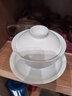 景德鎮（jdz）陶瓷茶具白瓷三才蓋碗家用辦公泡茶杯中式簡(jiǎn)約純色茶碗禮物初見(jiàn) 曬單實(shí)拍圖