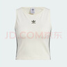 阿迪達斯（adidas）三葉草系列 女 3S PAD TANK 常規版背心 KB6418 乳白色 S 曬單實(shí)拍圖
