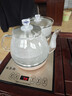 益茶福全自動(dòng)上水電熱水壺底部上水嵌入式茶臺功夫茶燒水壺飲水燒水一體機抽水玻璃煮茶壺保溫泡茶壺 SQ-008金色玻璃套裝 1L 曬單實(shí)拍圖