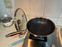 康巴赫新款炒鍋不粘鍋316L不銹鋼炒菜鍋32cm雙面蜂窩平底電磁爐通用 曬單實(shí)拍圖